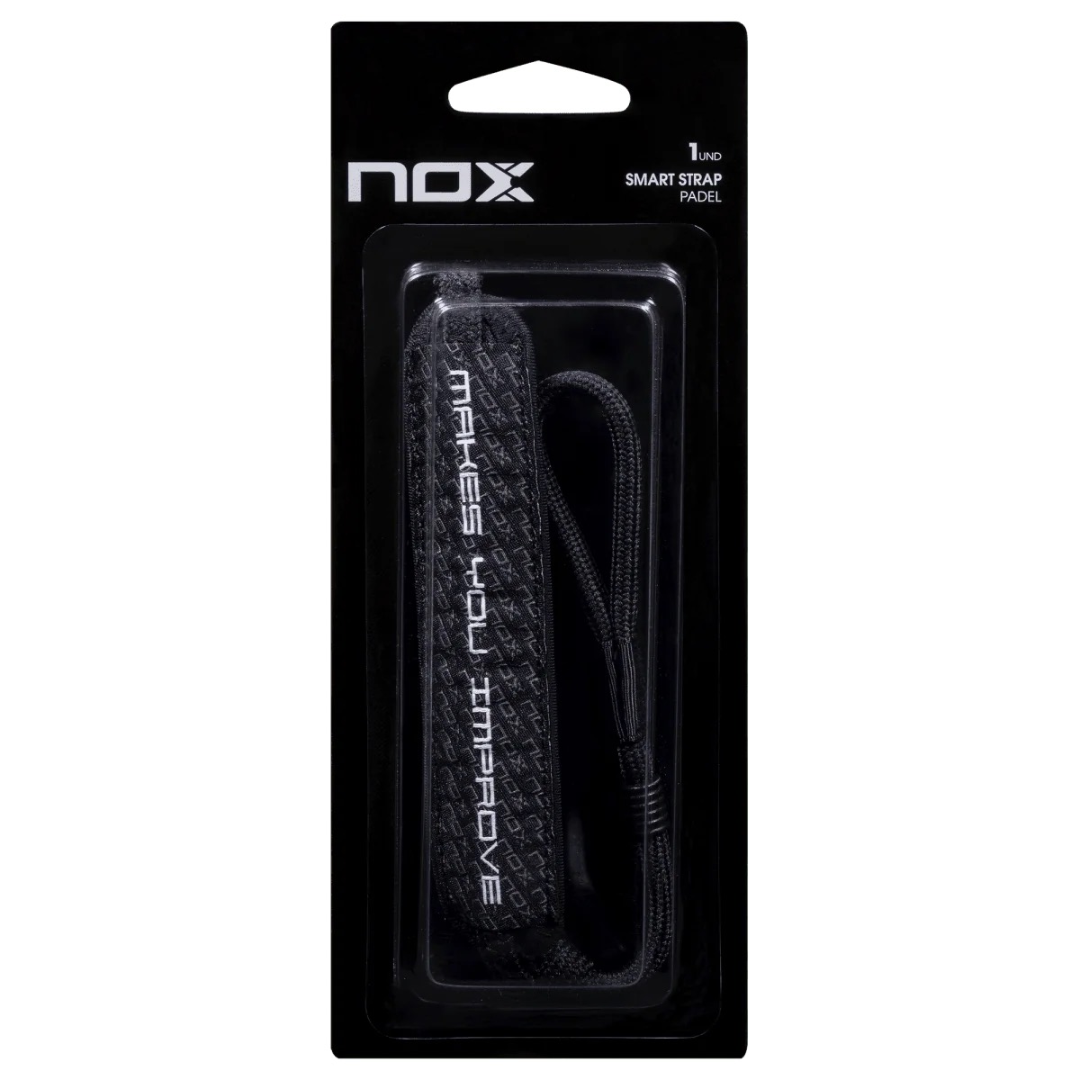 Keičiamas padelio raketės raištelis NOX Smartstrap Luxury, Black Wrist Strap NOX Smartstrap Luxury Black - Image 1