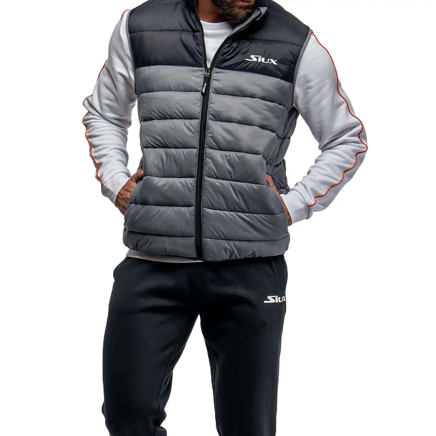 Liemenė SIUX Hansen Unisex Grey Padel vest SIUX Hansen Unisex Grey - Image 1