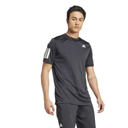 Padel T-shirt ADIDAS Club 3-Stripe Men Black