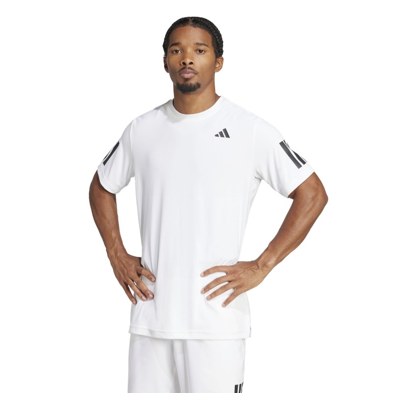 Marškinėliai ADIDAS Club 3-Stripe Men White Padelio marškinėliai ADIDAS Club 3-Stripe Men Balta - Vaizdas 1