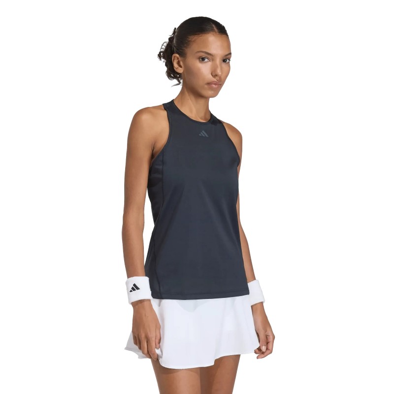 Marškinėliai be rankovių ADIDAS Club Women Black Padel T-shirt ADIDAS Club Women Black - Image 1