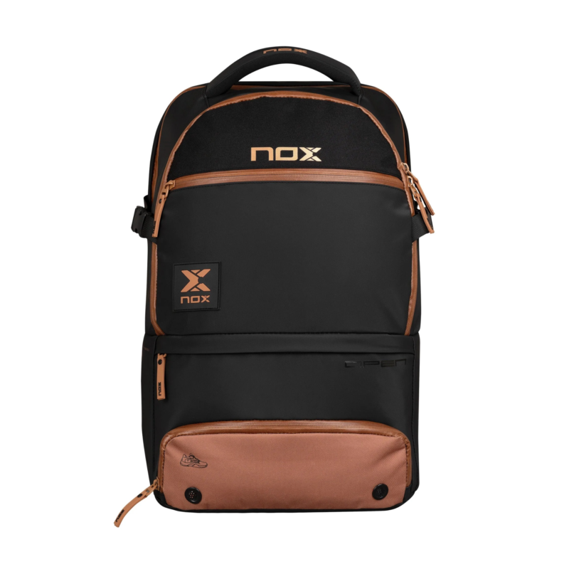 Padelio kuprinė NOX Luxury Open Series Juoda/Ruda