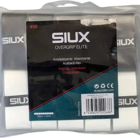 Koto apvijos SIUX Elite Black/White 10 vnt Overgrip SIUX Elite Black/White 10 pcs - Image 1